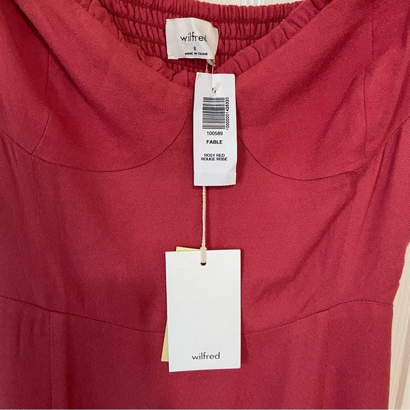 Wilfred Aritzia NWT Fable Mini Dress Sweetheart Bustier pink 90s Y2k Size 8 - Picture 7 of 10